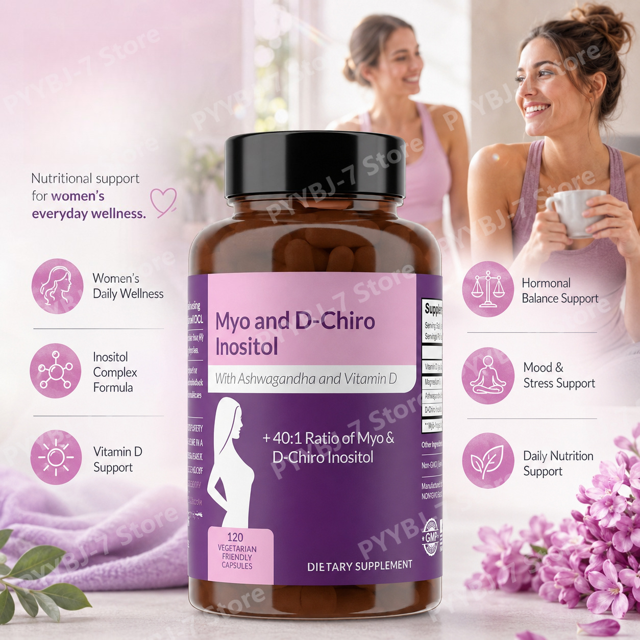 Planted Tank - 40:1 Myo-Inositol and D-Chiro Inositol Capsules