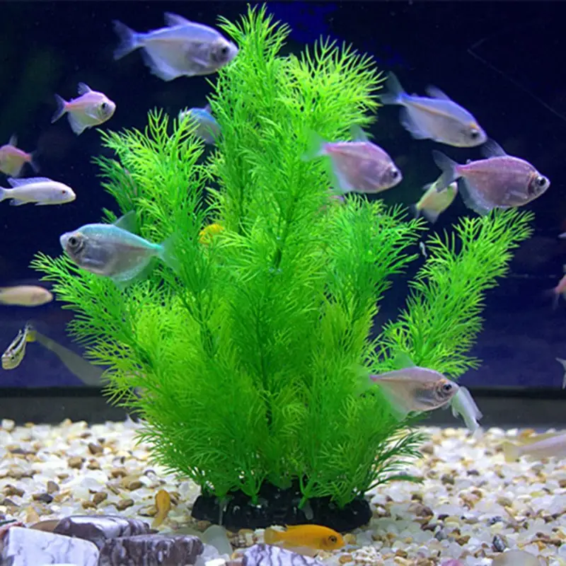 Artificial Aquarium Decor Plan - Aquarium Plant Substrate review and price