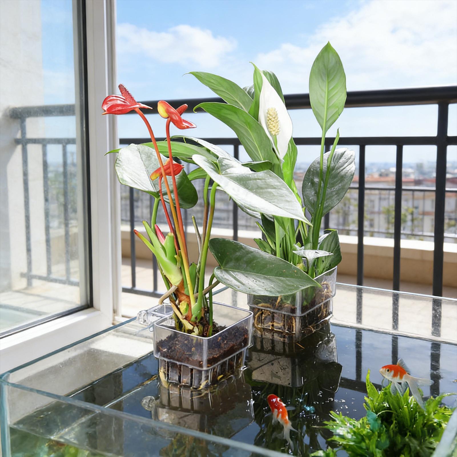 Aquarium Plant Basket Transpar - Aquarium Plants Live review and price