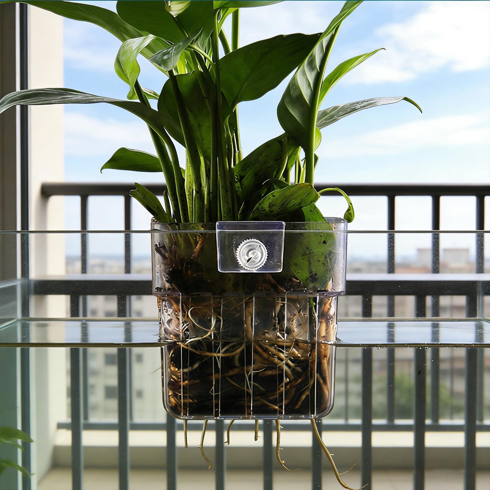 Aquarium Transparent Hanger Po - Aquarium Plants Live review and price
