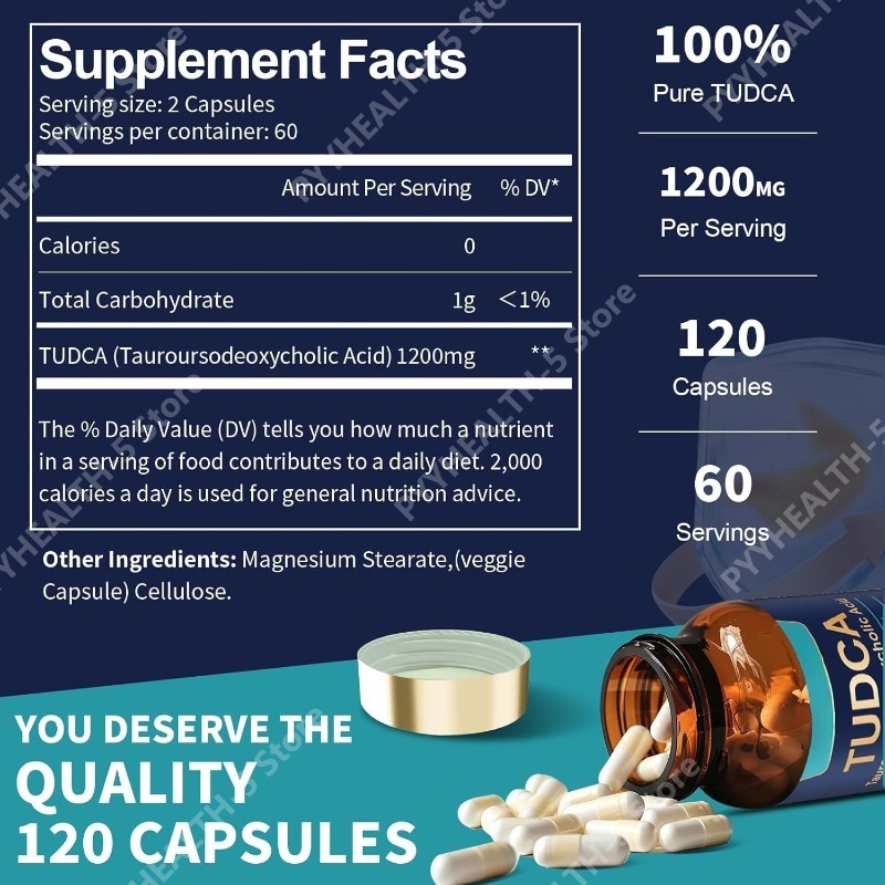 TUDCA Bile Salts, 120 Capsules - Planted Tank review and price